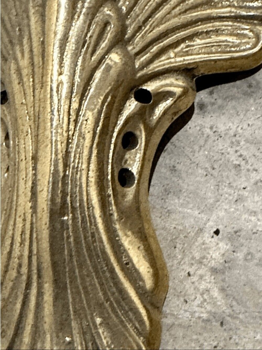 Vintage Acantus Solid Brass Chandelier Embellishment - Picture 2 of 5